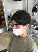 ニュアンススパイラルアップバングマッシュ