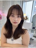 韓国風前髪×レイヤーカット【髪質改善/新宿/レイヤーカット】