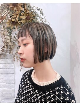 ラカットゾーン(la kutt zone) 切りっぱなしコントラストカラー