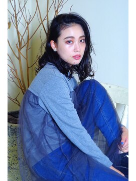 クシュ 所沢東口店(kusyu...) アッシュブラック#グレージュカラーブルーグレージュ#前髪パーマ