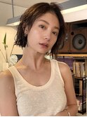 大人可愛い/パーマボブ/ニュアンスパーマ/切りっぱなしボブ