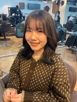 ヒョンミョン ライズバイレボ 取手店(hyon myon/RISE by REVO)&nbsp;レイヤーカット/デザインカラー/オリーブベージュ[取手/取手駅]