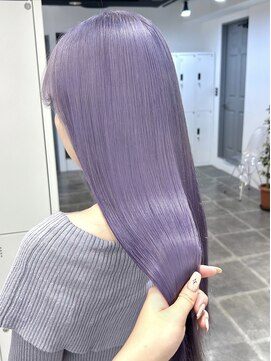 ペレ 栄店(PELE) デザインカラー/レイヤーカット/ウェットヘア/オリーブベージュ