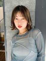 ルービック なかもず(Rubik's)&nbsp;ボブ/インナーカラー/イヤリングカラー/ミルクティーベージュ