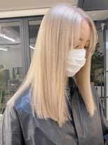 シェーン 仙台駅広瀬通店(schon)&nbsp;ミルクティーグレージュカラー／ブリーチ／ハイトーン