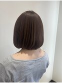 秋の似合わせ艶カラー×内巻きボブ ハイライト ブラウン