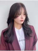 マロンベージュフェミニンロング似合わせカット_F0455