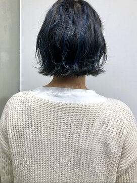 エイト 三軒茶屋店(EIGHT) ボブ×ブルーハイライト