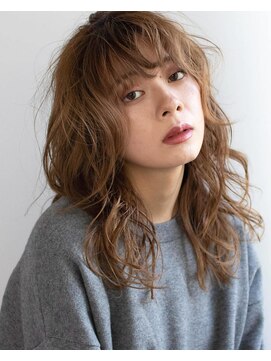 ロッソ ヘアアンドスパ 三郷中央店(Rosso Hair&SPA) パーマ風ふんわりミディアム