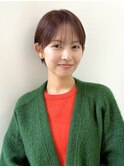 ハイライトカラー ピンクベージュ ウェーブカール ボブルフ 浦和