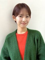 ミィ 浦和(mee)&nbsp;ハイライトカラー ピンクベージュ ウェーブカール ボブルフ 浦和