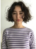【くせ毛っぽく仕上がるパーマボブ】くせ毛風パーマ/パーマ/湘南