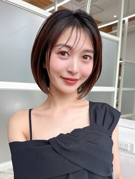 アフロート ディル(AFLOAT D'L) シースルーバングとまとまる丸みボブの似合わせカット