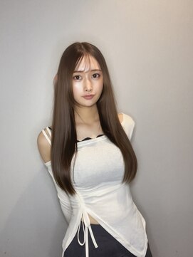 ビジョン 赤坂(vision) 赤み消しベージュ×髪質改善カラー