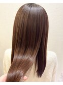 丸型◎髪質改善カラーで作るアッシュベージュ[稲毛駅/白髪染め]