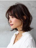 外ハネミディ