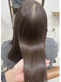 ・透明感グレーベージュ×髪質改善