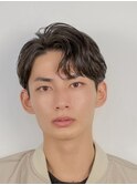 メンズパーマツイスパ波巻きスパイラルマッシュセンターパート