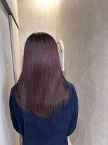 マロウ ヘア(Mallow hair) 雰囲気が変わるボルドーレッド