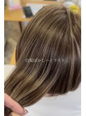 白髪ぼかしハイライト