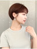 ハンサムショート/丸みショートボブ/20代30代40代50代/顔周り
