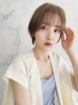 チェレ ブラン 堺東店(Chere brun)&nbsp;ショートボブ・ブリーチ・ミルクティーベージュ・くびれレイヤー