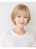 20代30代40代50代ナチュラル大人可愛いレイヤーショートボブ