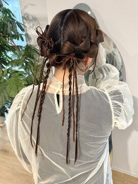 ケファ(Kepa) ツインリボンアレンジ/ヘアセット