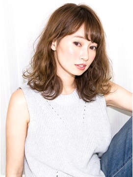 ヘアーディレクション オクハラ(hair direction okuhara) 尾道市 福山市 【hair direction okuhara】波ウェーブセミディ
