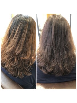 ランガリ ヘアアンドスパ(Rangali Hair&Spa) 透明感のあるラベンダーアッシュのストカールスタイル