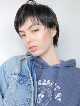 アルバム 渋谷パルコ(ALBUM) カジュアルショート_耳かけウェーブパーマ_76709