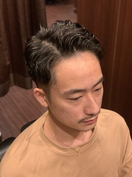 ヒロギンザ 田町店(HIRO GINZA) ツーブロック七三パーマ