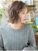 外国人風シアカラーアシンメトリー大人ボブa上尾20代30代40代!