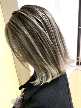 ディーカヘアーセンダイ(Di KA HAIR sendai) グレーベージュ/シアーグレージュ/ボブ/ロブ/シャドールーツ