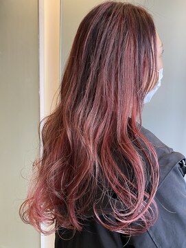 エル(EL by green) [ＡＫＩＫＯ]ハイライトローズピンク×ロング☆0112327997