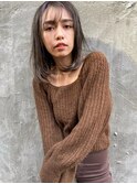 前下がりボブ/モテ髪カタログ/小顔に見せるヘア/前髪カット