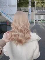 ワンズクロエ 原宿店(ONE's Chloe) ミルクティー/マロンベージュ/Aライン/かきあげ[原宿駅]