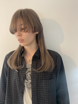 キコエル 三軒茶屋(kikoeru) ホワイトプラチナベージュマッシュロングウルフ