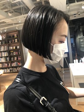 ヘアーエスクールシーユー 枚方T-SITE店(hair S.COEUR×Cu) ぱつっとラインボブ