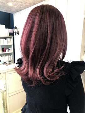 キャアリー(Caary) 福山美容室caary大人気イルミナカラー　ピンクベージュ