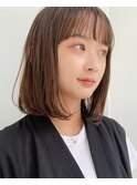 長め結べるボブ☆ナチュラルブラウンベージュ