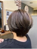 春のハイライトカラー/30代/40代/50代（田村良平）/ショートヘア