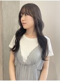 【 YOKE 】ロングレイヤーブルーグレージュふんわりカール