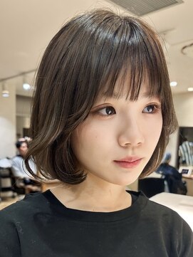 ロンドブルーム 天神大名店(Lond Bloom) 大人ショートボブショートカットココアアッシュくびれミディ