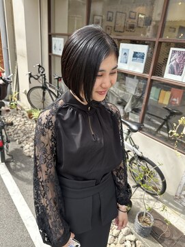 ヒカリス 東三国(HIKARIS) 笑顔溢れる/マチルダボブ/暗髪ボブ/おしゃれショート