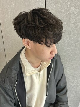 ニアウ 太田店(Niau) メンズパーマニュアンスパーマ波巻きスパイラルパーマ群馬太田