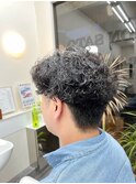 フェード&ニュアンスパーマスタイル 〈理容室〉
