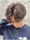 韓国センターパートウルフカットカルマパーマニュアンスパーマ