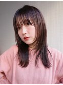 【レイヤーカット/阿部達哉】顔まわりカット/ウルフ/ミディアム