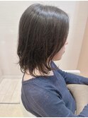 ボブルフこなれミディ暗めカラーくびれアラサー絶壁ボリューム
